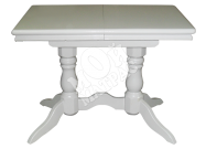 Фото Стол 2 ноги прямоугольный белая эмаль
